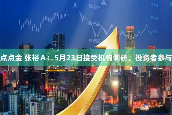 点点金 张裕Ａ：5月23日接受机构调研，投资者参与